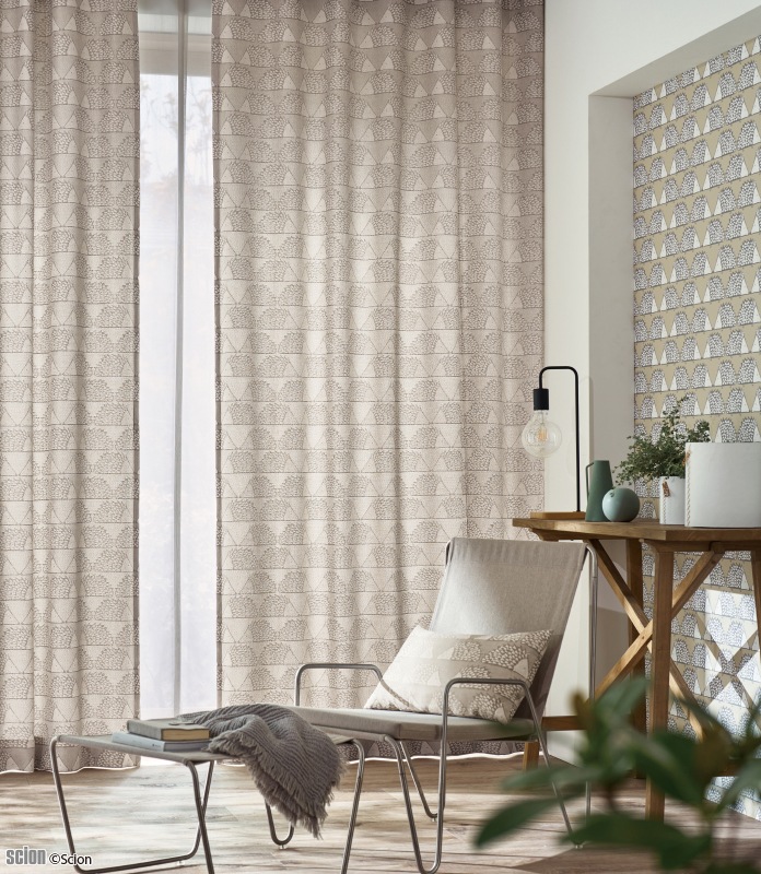 Scion（サイオン）カーテン SPIKE（スパイク）SC7490 巾100cm×丈135cm×2枚 離島山間部等へはお届けできません サイズ変更はお問い合わせください