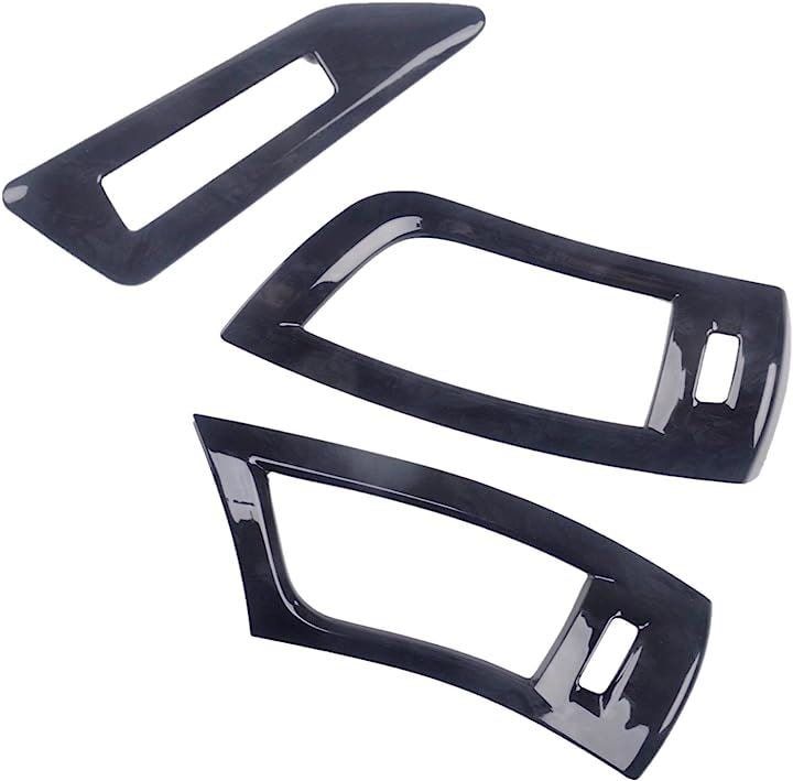 アルファード ヴェルファイア 30系 パーツ アクセサリー ドレスアップ 内装 黒木目調( フロントエアコンカバーメモリーシートスイッチカバーセット)