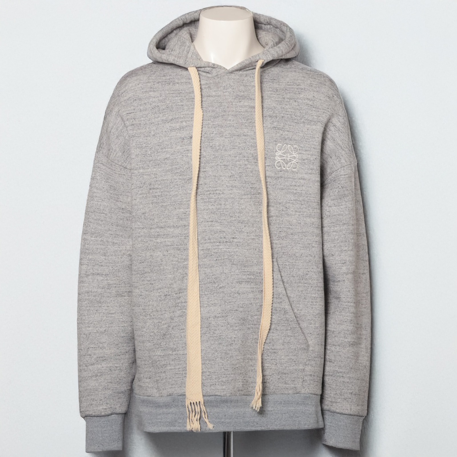 アナグラム エンブロイダリー プルオーバー パーカー フーディー S グレー メンズ トップス 【PK126】