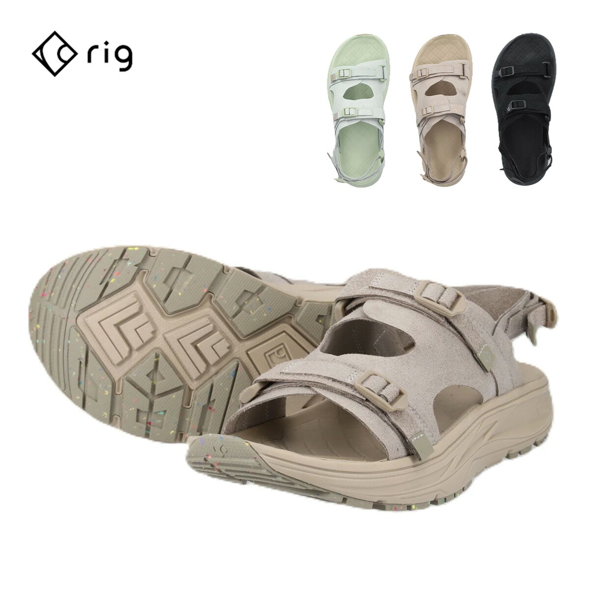 サンダル リグ リカバリーサンダル rig kuruka 2.0 クルカ リカバリーサンダル ストラップサンダル クッション 反発 疲労軽減 衝撃吸収 快適 ユニセックス アウトドア キャンプ