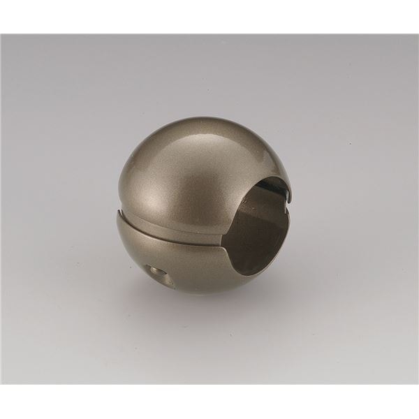 (5個セット)階段手すり滑り止め 『どこでもグリップ』ボール形 亜鉛合金 直径35mm アンバー シロクマ 日本製