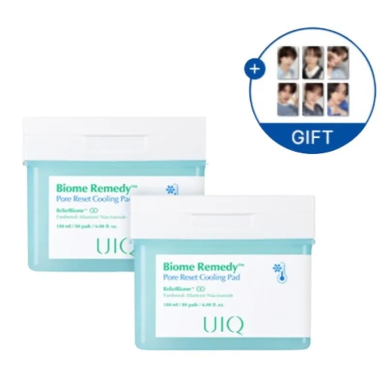 (+RIIZEフォトカード6種贈呈)(1+1)バイオームレメディポアリセット クーリングパッド 80枚+80枚