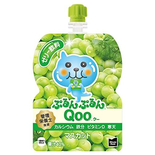 コカ・コーラ ミニッツ メイド ぷるんぷるんQOO マスカット 125Gパウチ×30袋