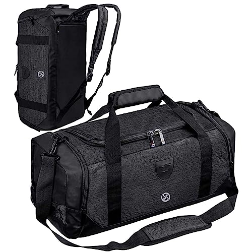 Bosiduスポーツバッグ メンズ ダッフルバッグ メンズ ボストンバッグ ジムバック リュック型可能 3way 旅行バッグ シューズ収納 大容量 防水 軽量 乾湿分離 アウトドア ユニセックス 人気