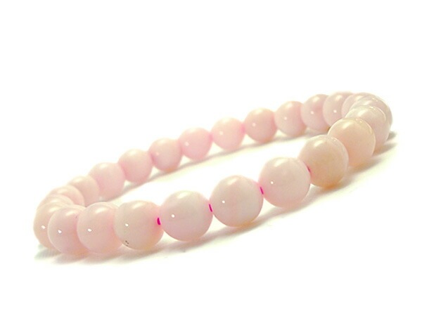 ピンクオパール ブレスレット 8mm パワーストーン ブレスレット レディース 天然石 数珠 アクセサリー レディースブレスレット パワーストーンブレスレット 天然石ブレスレット 女性用 オ h256