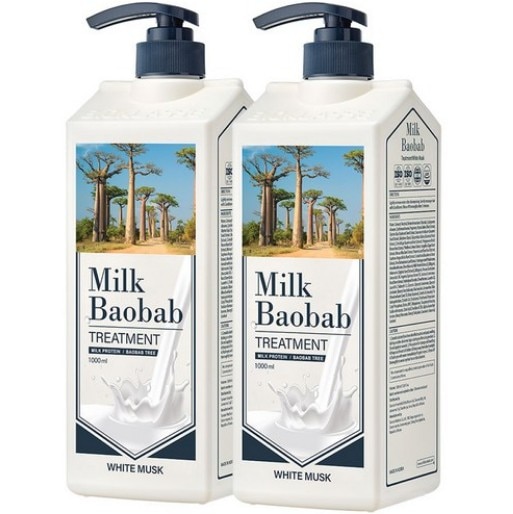 ヘアトリートメント ホワイトムスクの香り 1000ml x 2個入り (鎮静/弾力/保湿/栄養供給/活力/しわ防止)