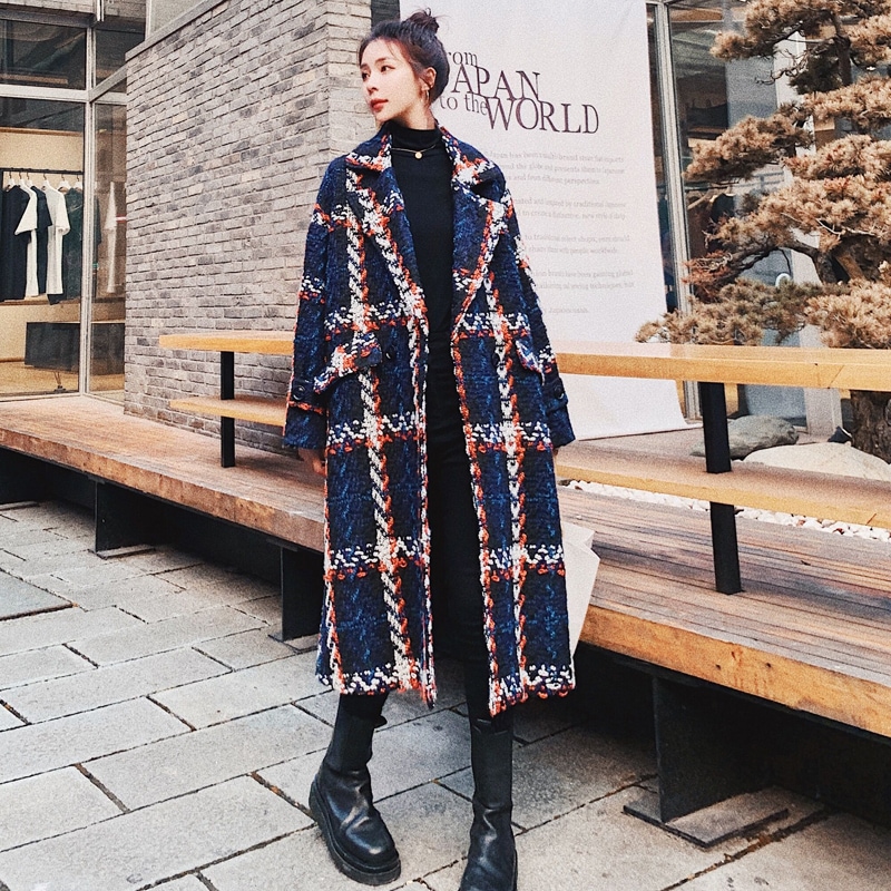 チェック柄チェスターコート ツイードコート チェスターコート ロングコート ウールコート レディース ジャケット コート アウター 秋冬 チェック柄 可愛い 上品 ママコーデ お仕事コーデ