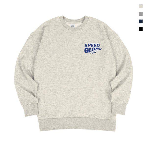 スピーディーガイ 裏起毛 オーバーフィット 男女共用 スウェットシャツ_P378693878
