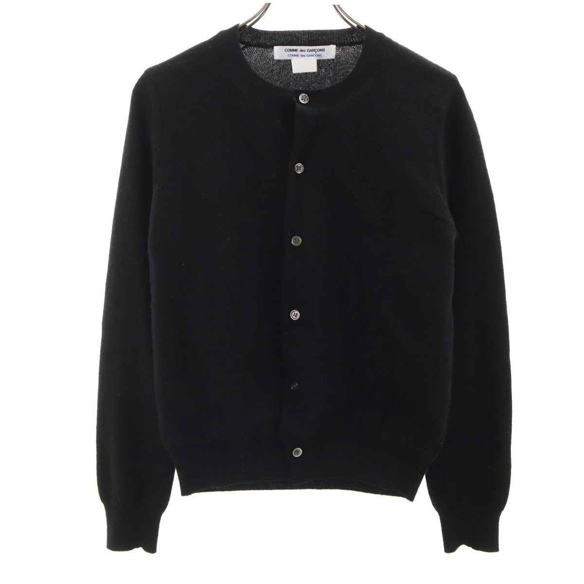 Comme des Garcons Comme des Garcons コムデギャルソンコムデギャルソン 日本製 長袖 ニットカーディガン M ブラック レディース 古着