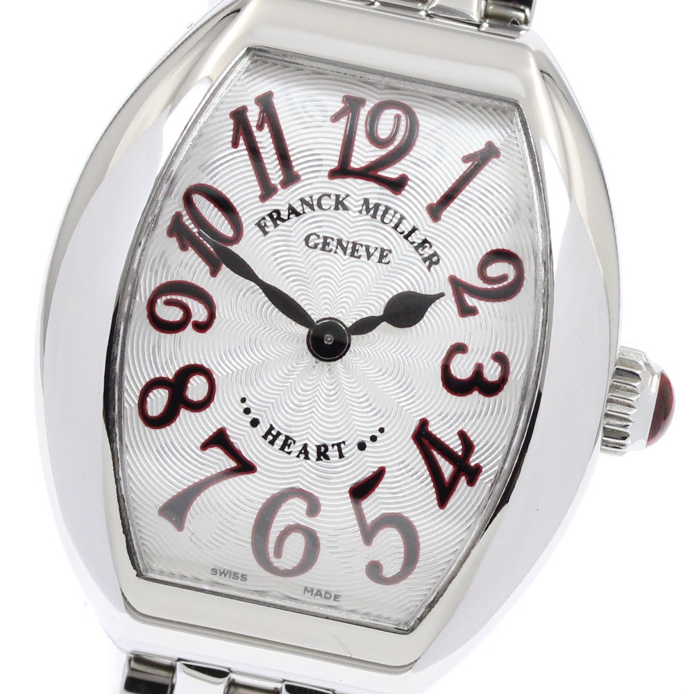 フランクミュラー FRANCK MULLER 5002SQZJA ハートトゥハート クォーツ レディース 美品 保証書付き_934885【中古】