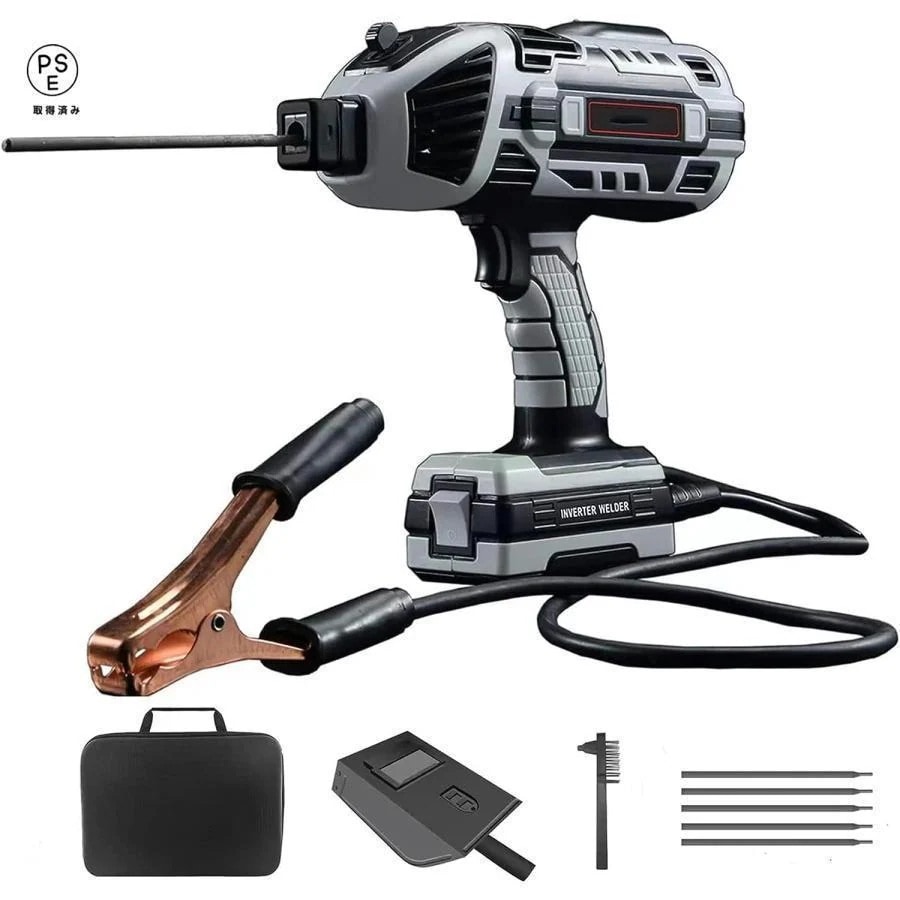 【短納期】 セミオート溶接機 アーク溶接機 溶接機110V インバーター直流 電気溶接機 小型 溶接 家庭用ポータブル 軽量 強力絶縁 初心者向け 110V