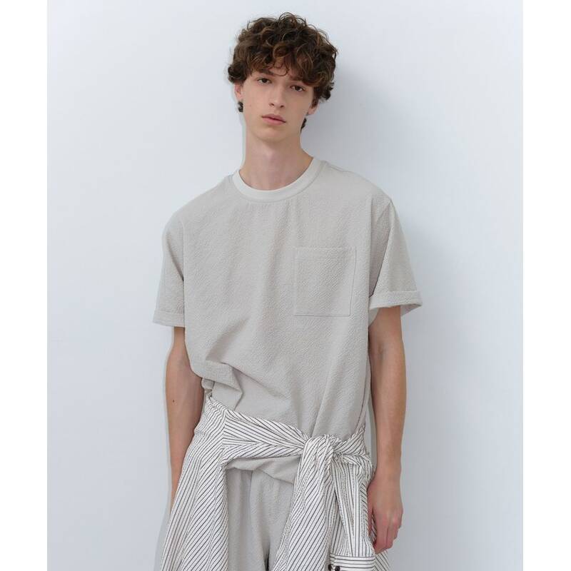 Nau ペブル シーサーカー 半袖Tシャツ Warm グレー 550465