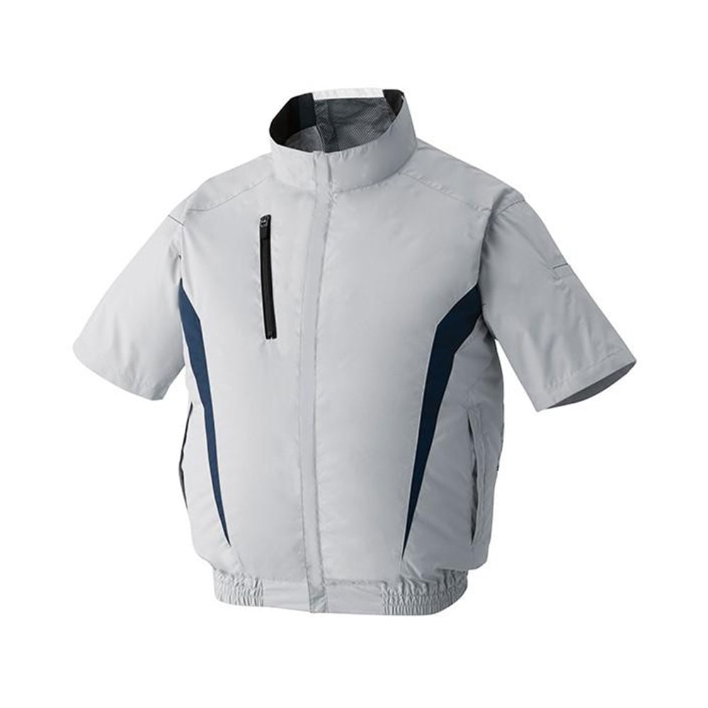 空調風神服 EFウェア チタン加工半袖ブルゾン 空調ベスト メンズ レディース ファン対応ウェア 半袖 ブルゾン ジャケット UVカット 遮熱 涼しい 作業服 ワークウエア アウター 作業着 上着 春