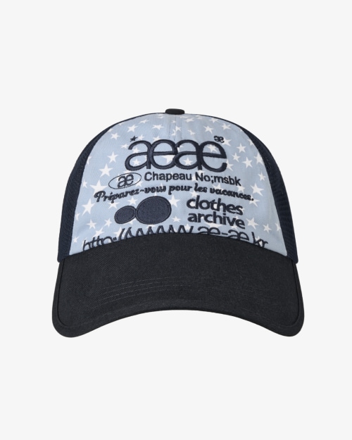 【AEAE】 WEB LOGO STAR MESH CAP [SKYBLUE] キャップ 正規品