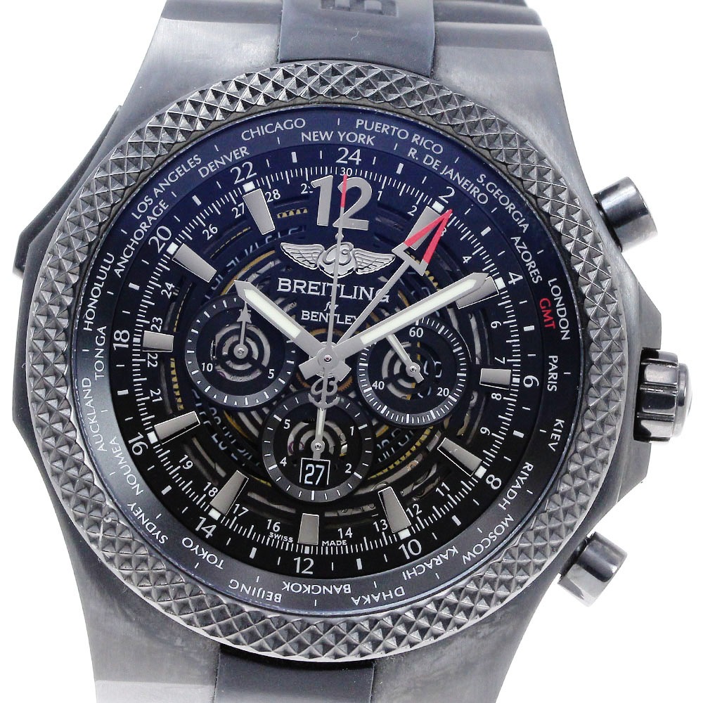 ブライトリング BREITLING M47362 ベントレー GMT クロノグラフ 1000本限定 自動巻き メンズ 良品 _868880【中古】