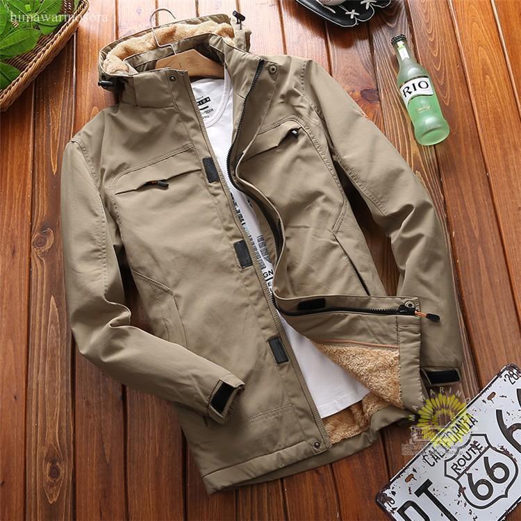 ミリタリージャケット メンズ マウンテンパーカー 裏起毛 裏ボア ジャケット アウトドア ブルゾン 作業着 ミリタリーコート