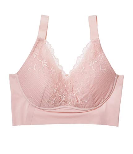 【 夜用ブラ ナイトブラ 谷間メイク 優しい肌当たり タグレス 】 ぷるふわナイトブラ ノンワイヤー ピンク BC70その他 アウター