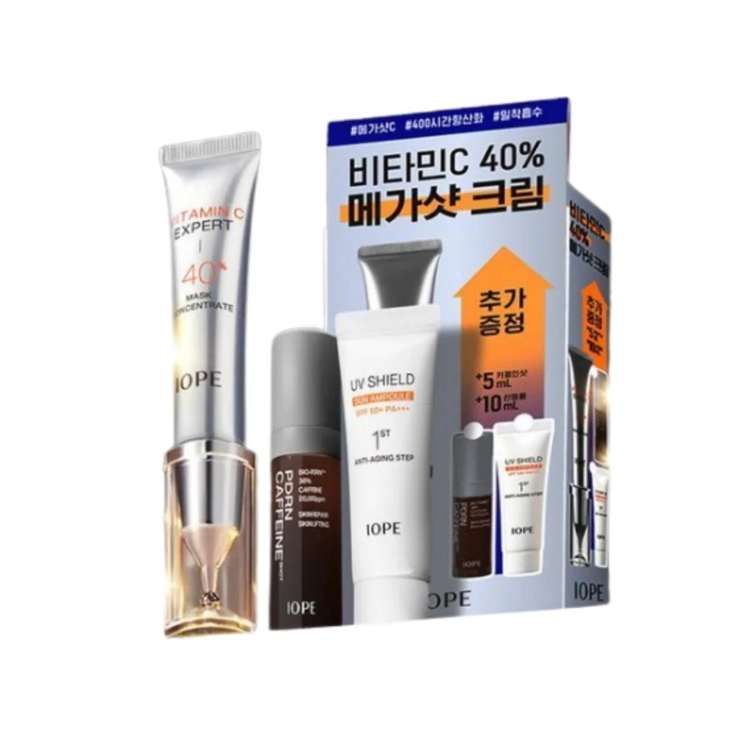 ビタミンC エキスパート 40% マスクコンセントレート 15g セット (+PDRN 5ml + サンアンプル 10ml)