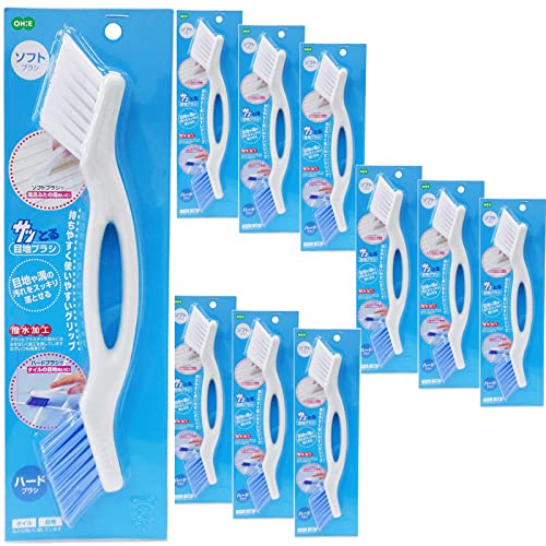 オーエ ブラシ 白 約縦35cm×横5cm×高さ6cm サッとる 目地ブラシ お風呂清掃 10個 セット販売