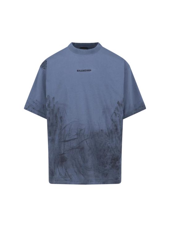 BALENCIAGA Men T-Shirts 764235 TTVF9 3364 Blue