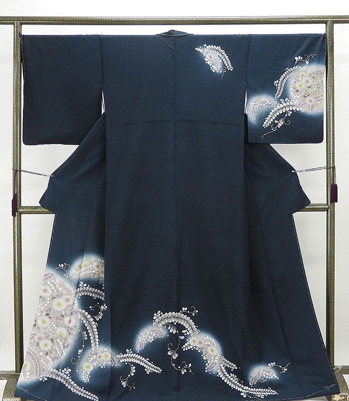 訪問着 新品仕立済 正絹 辻が花 訪問着 身丈165cm 裄丈68cm 新品 仕立て上がり 着物 b1979