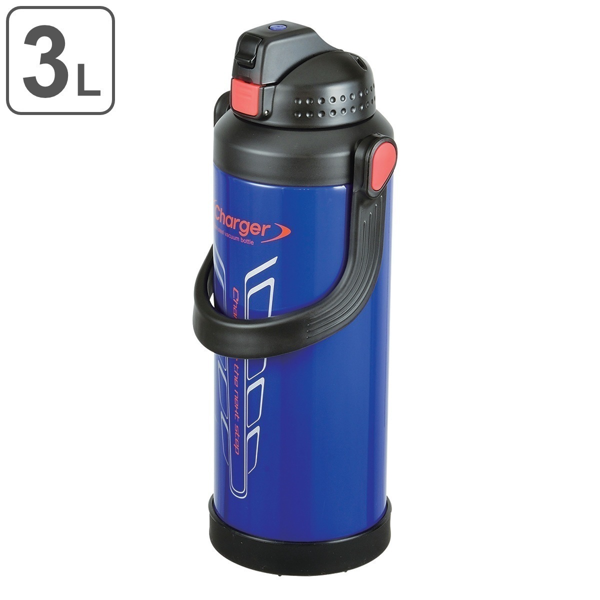 水筒 3L チャージャー ステンレス ワンタッチ スポルトジャグ 保冷専用 直飲み 大容量 スポーツジャグ スポーツボトル 直のみ 3リットル 保冷 ワンプッシュ ステンレスボトル 運動