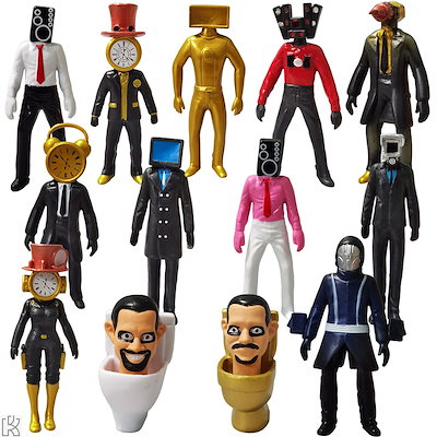 スキビディトイレ フィギュア 4種類セット 人形 海外 アメトイ Sk f045 Amazon.co.jp: スキビディトイレ skibidi toilet フィギュア 4体