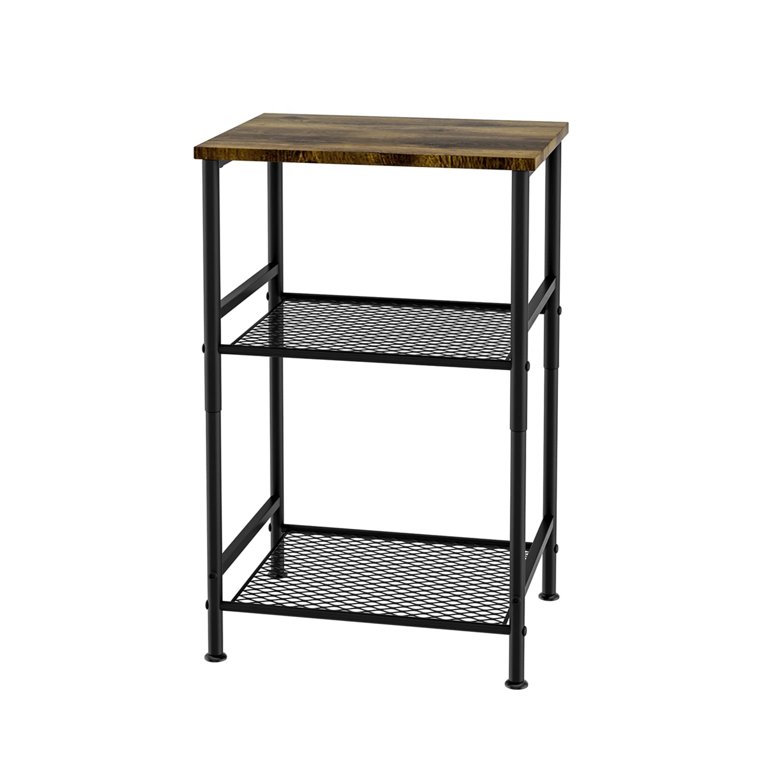 Sanguine サイドテーブル ミニテーブル ベッドテーブル ナイトテーブル コーヒーテーブル 木目調 おしゃれ 2段 収納棚 在宅勤務 組み立て簡単 幅40×奥行30×高さ60cm