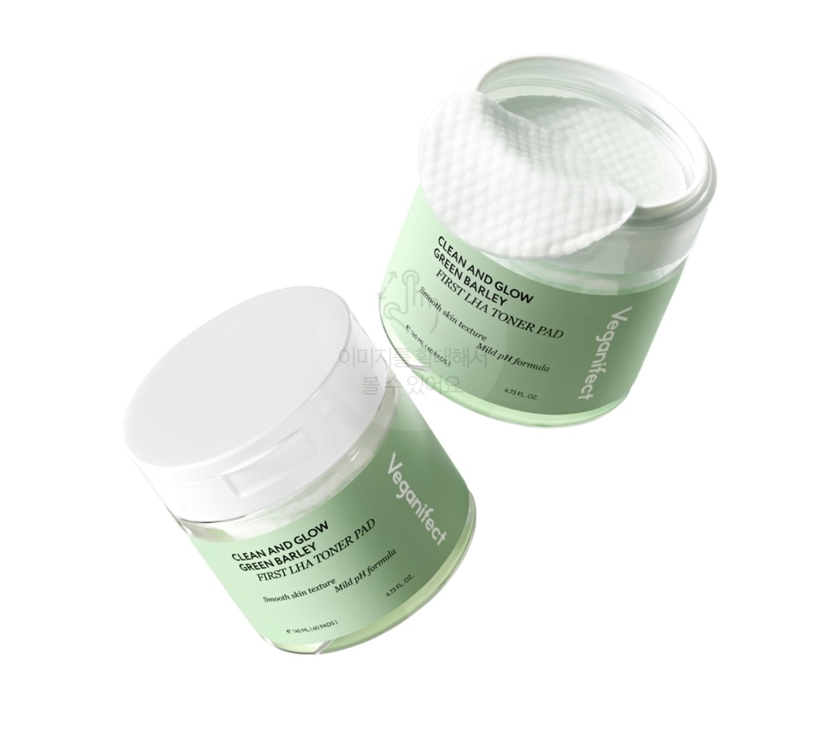 [1+1] クリーンアンドグロー 青麦 ファースト LHA トナー パッド 60枚 x 2個 - トナーパッドおすすめ 優しい角質除去 フィットパッド / メイク前の準備 / 水