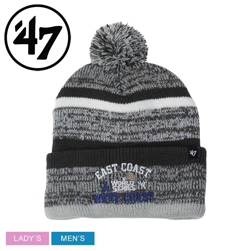 帽子 キャップ LOS ANGELES DODGERS MLB WORLD SERIES DUELING BEANIE BSW-EVNTW999ACE レディース メンズ ニット帽 ポンポン 野球