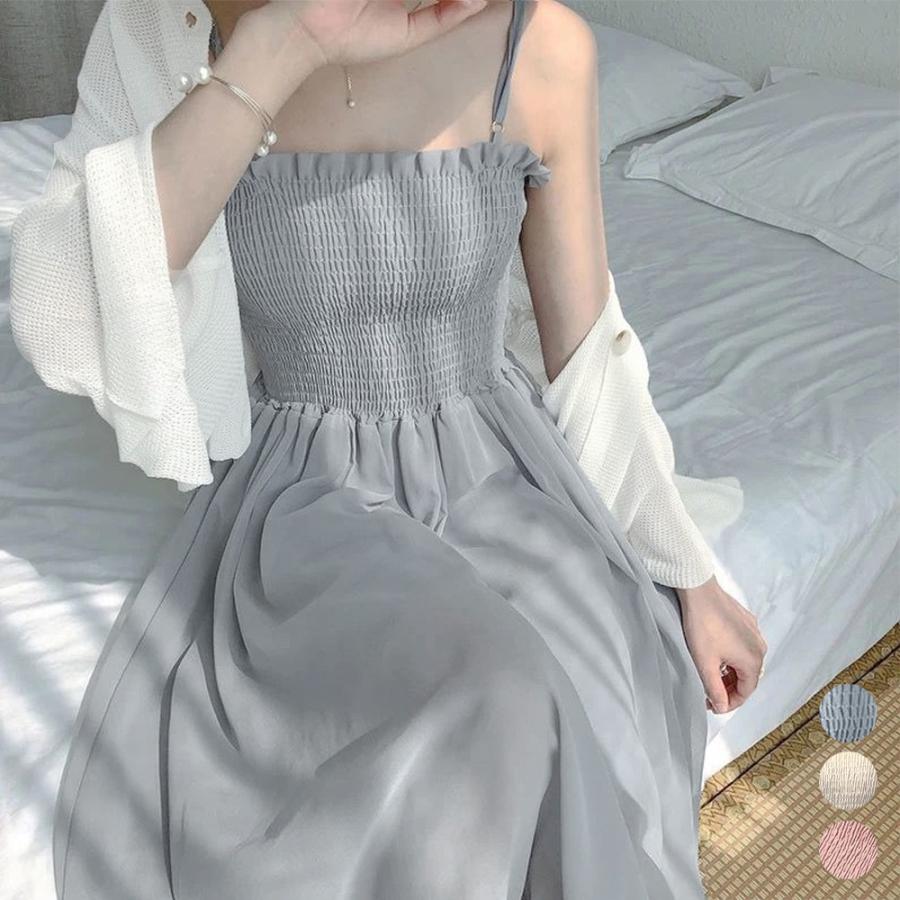 キャミワンピース＆カーディガン2点セット30%までに制限