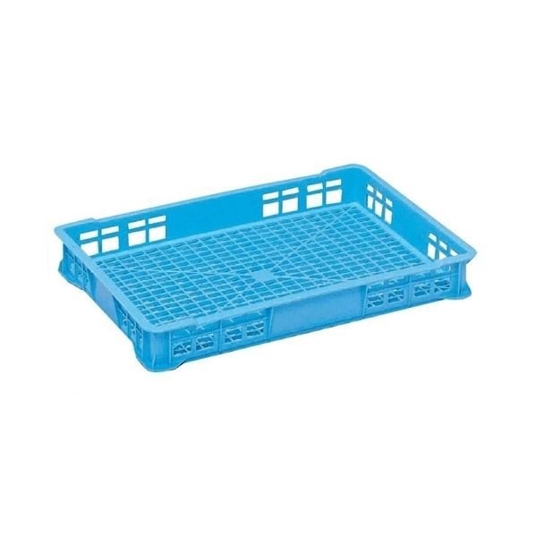 [10個セット] トレー/めんコンテナー/食品用コンテナー [16L ブルー] T-22