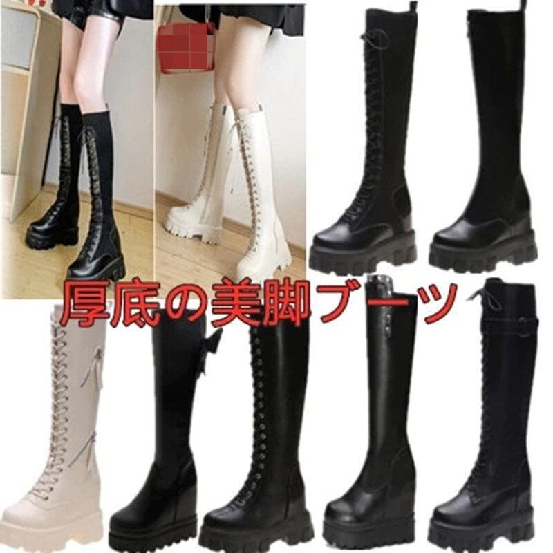 フラットパンプス モカシン ショートブーツ 旬な履きこなし！ショートブーツ 厚底サンダル2022新型ブーツロングブーツ レディース PU革 ロング丈 コス