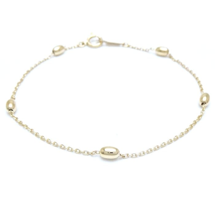 ブレスレット ビーンモチーフ K18YG イエローゴールド/292905【中古】 21,140円