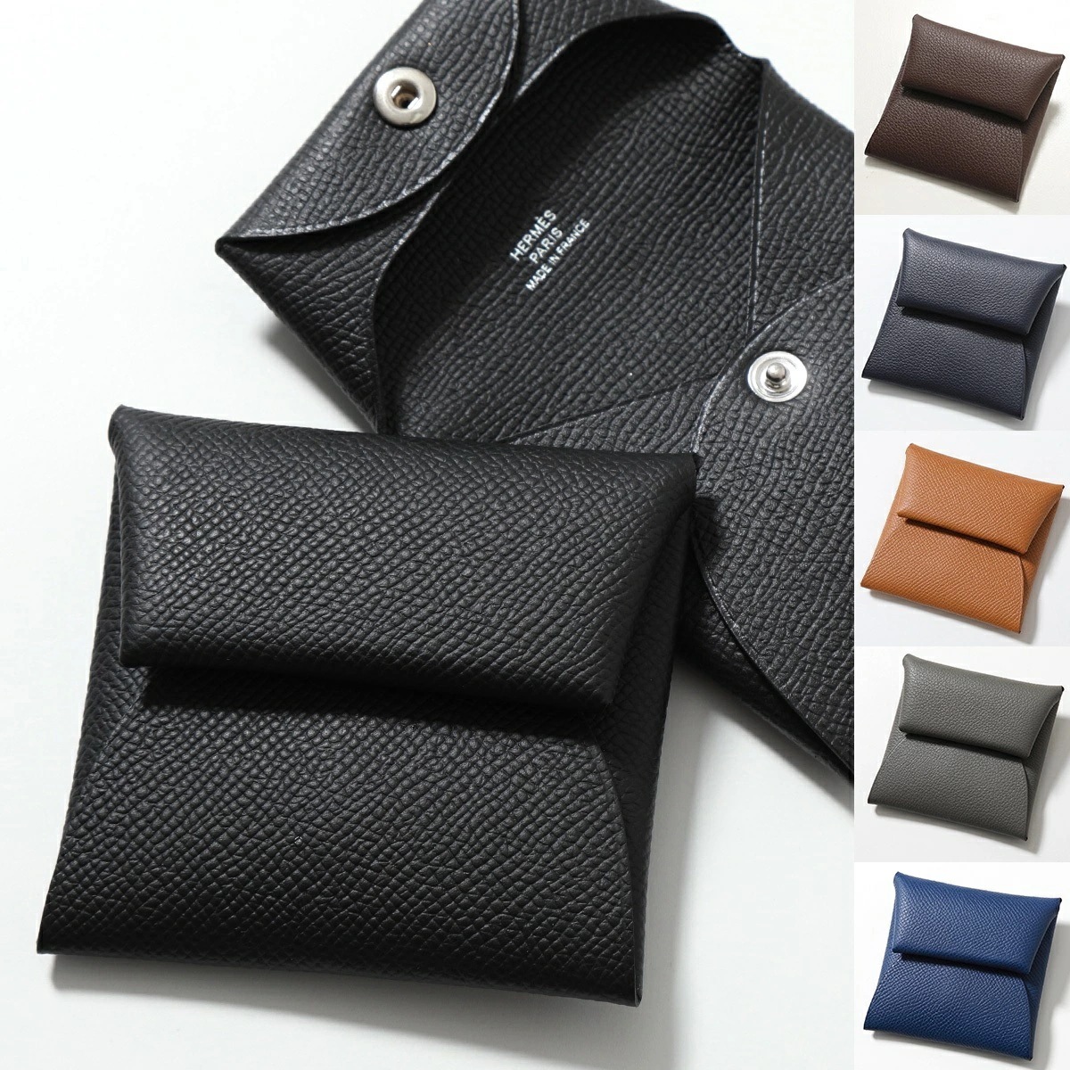 HERMES エルメス コインケース Bastia バスティア エプソン シェーブル エバーカラー レザー 小銭入れ SV カラー11色