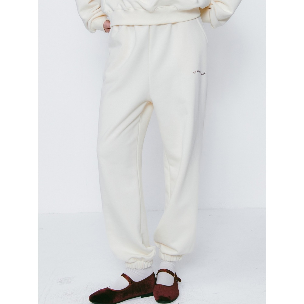 LOSSYROW ロッシー ジョガー スウェットパンツ クリーム