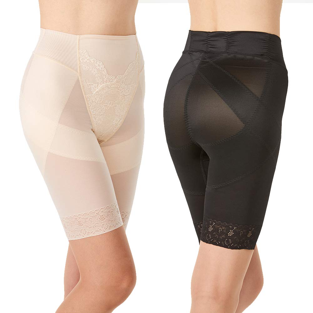 全国送料無料 [芦屋美整体] 骨盤スリムスタイルショーツ 2020 LLサイズ ブラック・ピンクベージュ（各１枚）