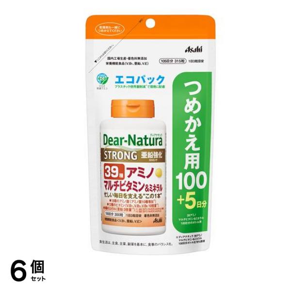 ディアナチュラ ストロング39アミノ マルチビタミン&ミネラル 詰め替え用 105日分 315粒 6個セット