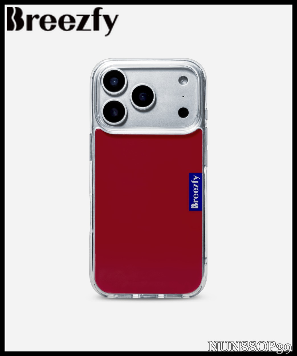 Breezfy RED WINE - Clear Frame