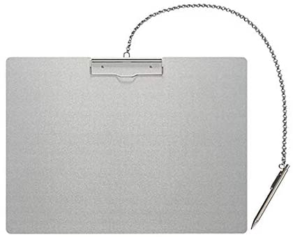 エヌケイ アルミバインダー クリップボード チェーン付き（チェーン+ペン付き） A3横 AS-A3S-P 5,488円