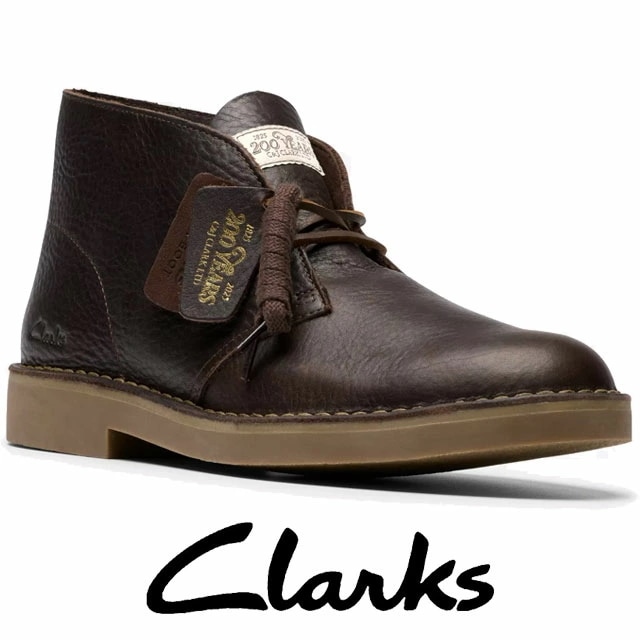 クラークス メンズ デザートブーツエヴォ 200周年 特別モデル ショートブーツ カジュアルシューズ ショート丈 アンクルブーツ 本革 レザーブーツ 26183363 ダークブラウンレザー 靴 送料無