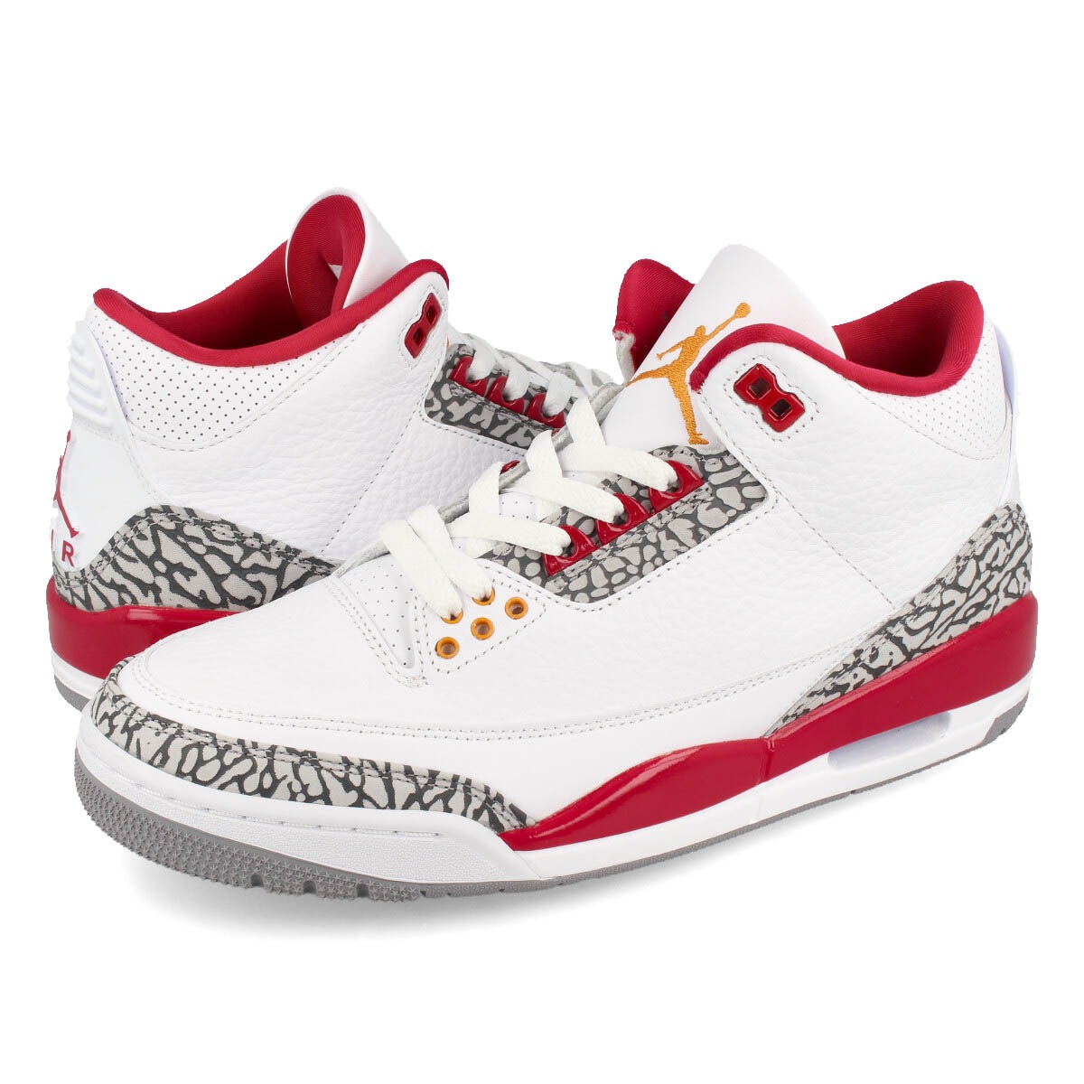 AIR JORDAN 3 RETRO WHITE/BRONZE/CARDINAL RED/CEMENT GREY 【CARDINAL】