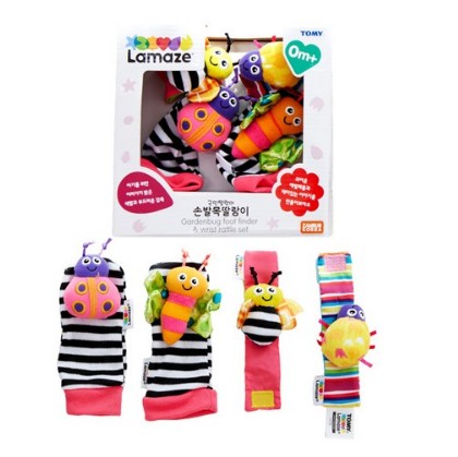 Lamaze手足首ラトルセット新生児のおもちゃ/出産準備/ベビー用品/ギフト/聴覚の発達/感覚開発