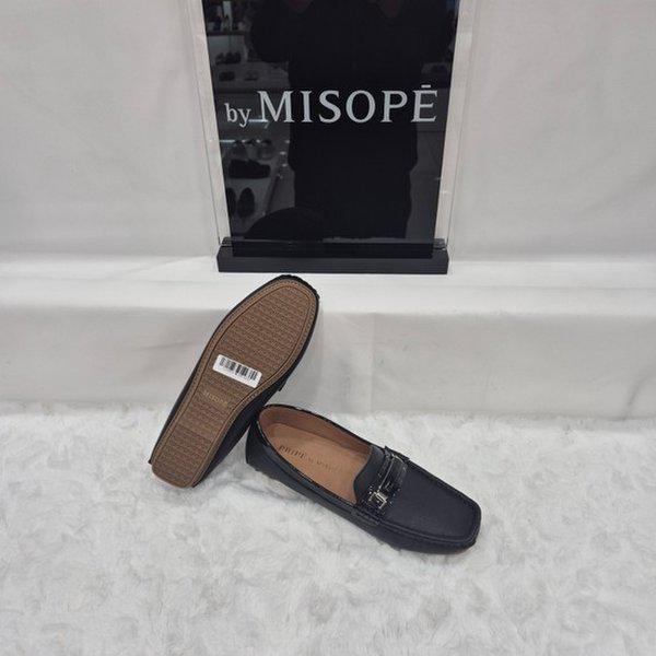 By 女性 クラシック メタル ポイント ローファー 112HT439DG010 BLACK 4 JJ