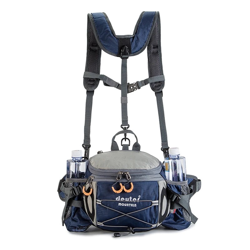 メンズハイキングバッグ,防水,サイクリング,登山,ランニング,釣り,スポーツ用 Navy Blue