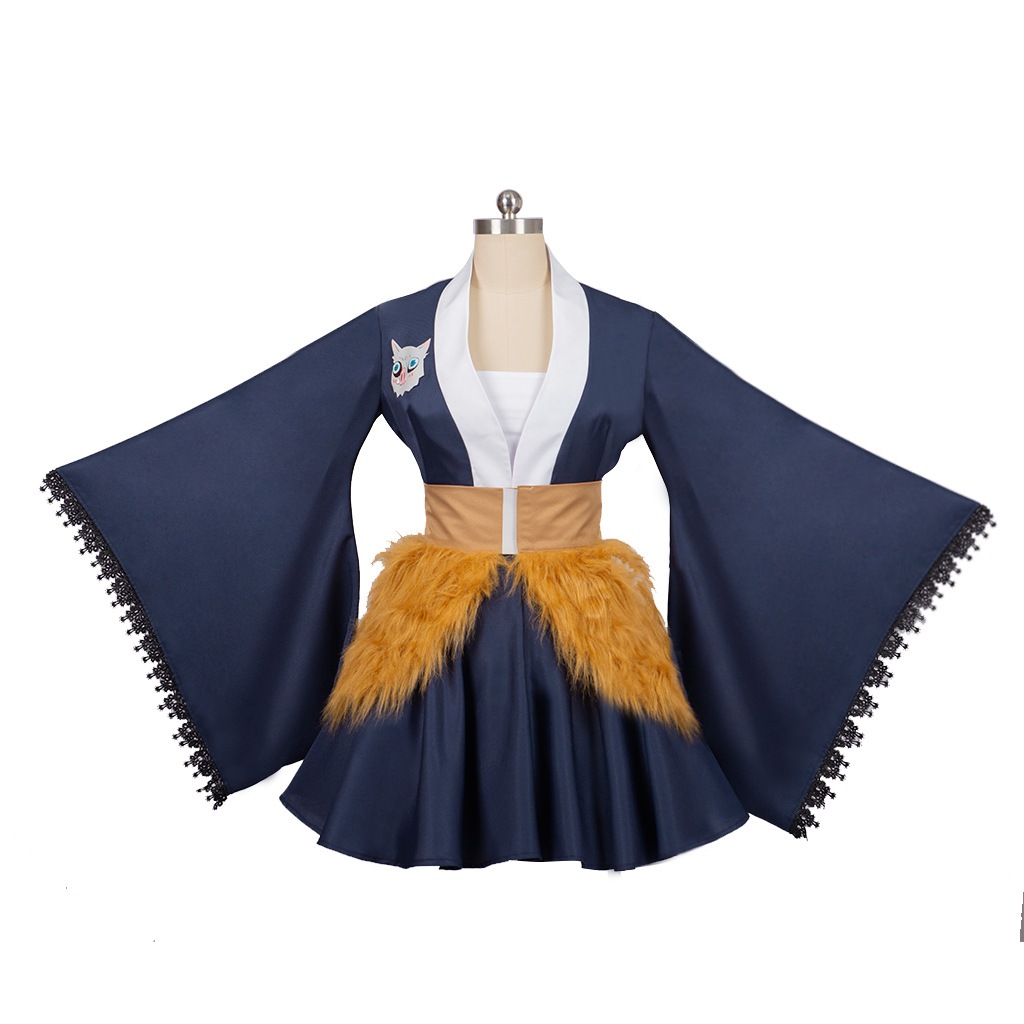 [迅速な配達] 最低価!格! 伊之助レディース服コスプレメイドスカートハロウィンコスプレ着物