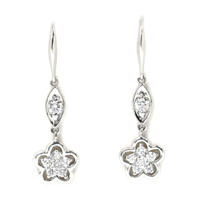 MONNICKENDAM モニッケンダム Pt900プラチナ ピアス ダイヤモンド0.16ct/0.16ct 3.0g レディース 中古 42,600円