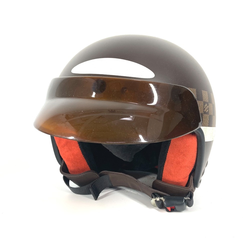 ヘルメット N80058 ミニジェット GM ダミエ 帽子 プラスチック エベヌ ブラウン