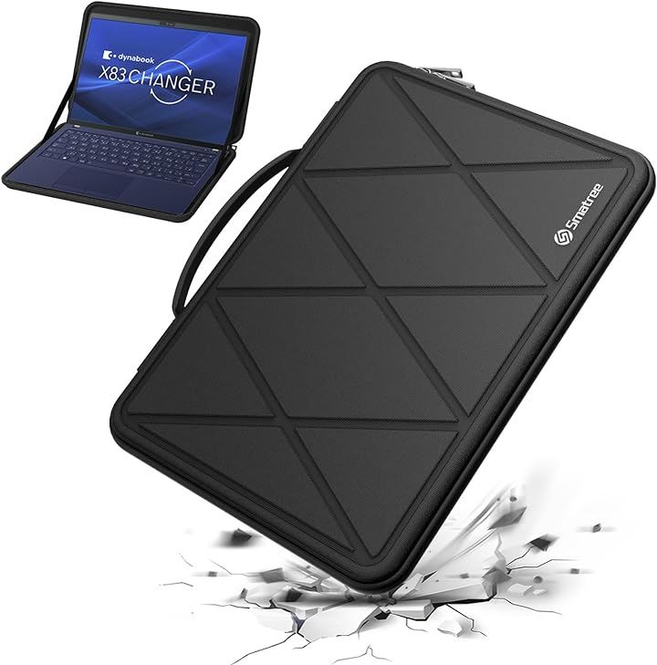 ハード EVA 保護スリーブケース 13.3 インチ 防水 X8021 (Black-For dynabook 13.3インチ, For dynabook 13.3インチ(X8021))