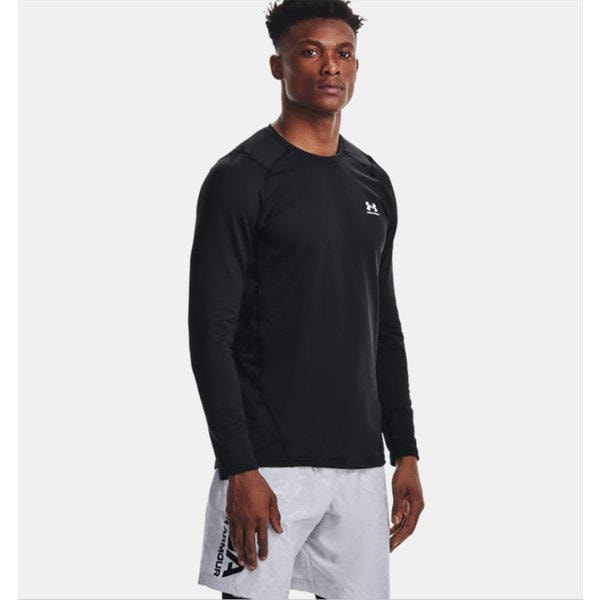 メンズ長袖Tシャツ 1366068-001 ColdGear フィット クルー コールドギア 長袖 機能性 防寒 ヘルス Tシャツ STS